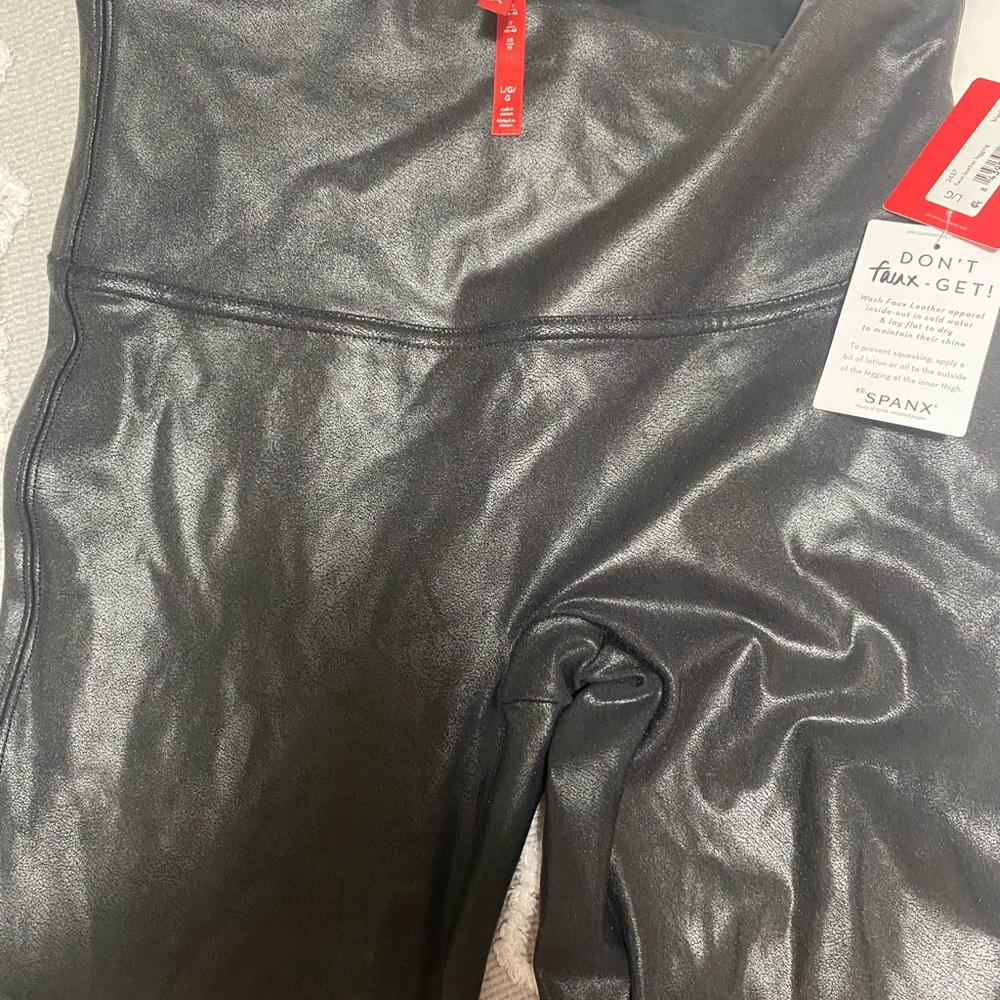 NWT Spanx Faux Leather Leggings - Picture 5 of 6